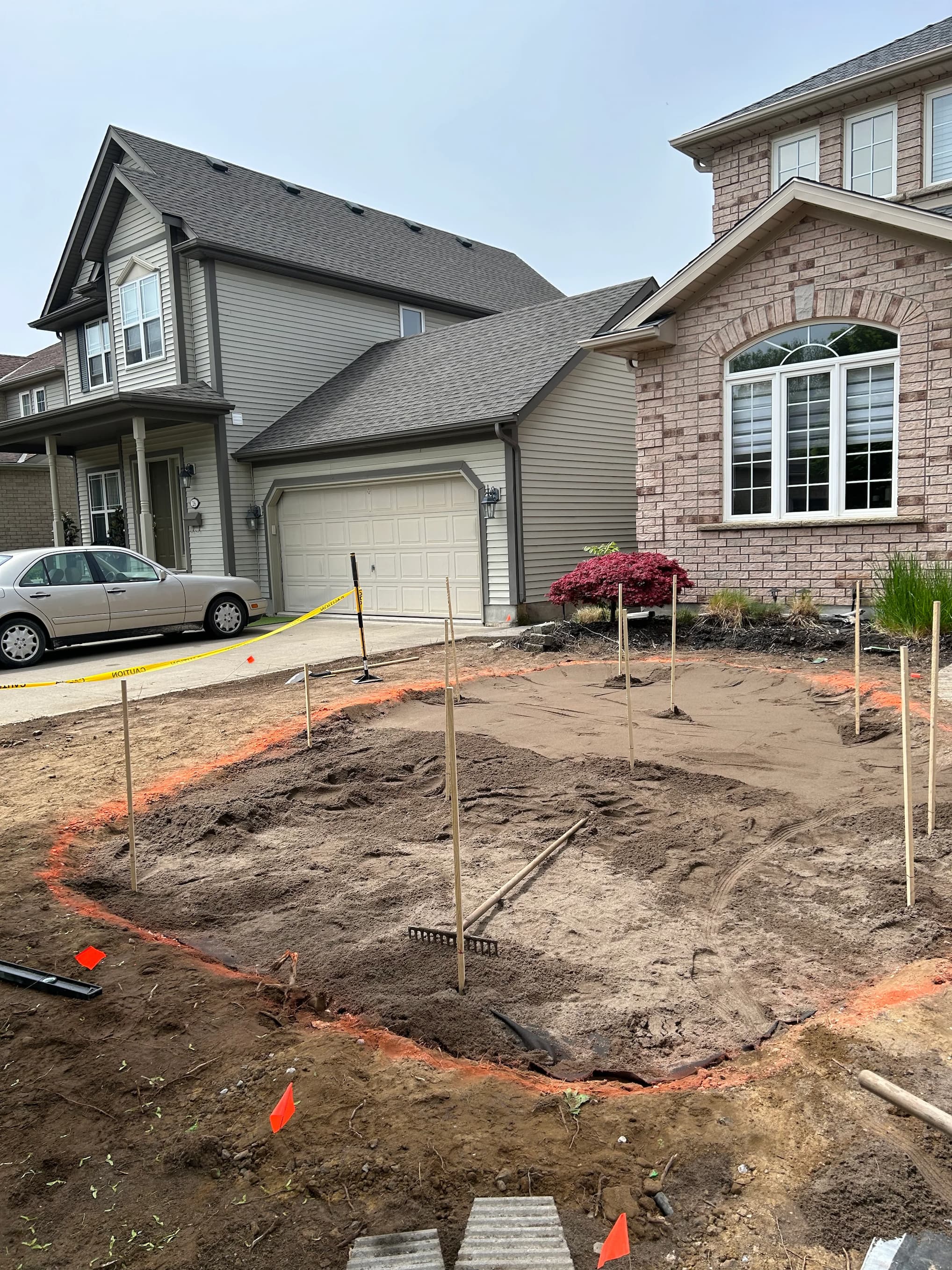 home custom golf green in Port Dalhousie rootzone construction with USGA sand