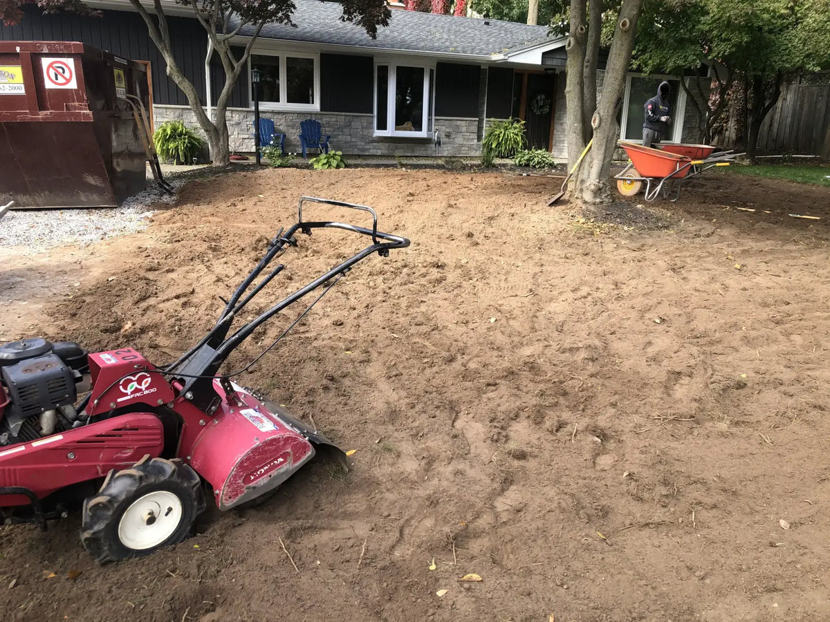 starting a sod installation in Niagara Falls